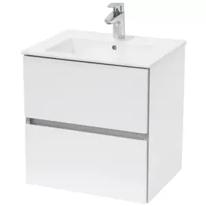 Imagine Set Mobilier baie si lavoar Roca Cube 65x43xH55 cm
