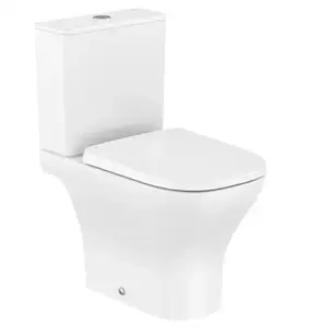 Imagine Vas WC Roca Optica Rimless Vortex pe pardoseala 37x63 cm evacuare orizontala sau verticala