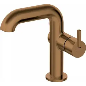 Imagine Baterie monocomanda Deante Silia, cu pipa dreptunghiulara, bronz periat