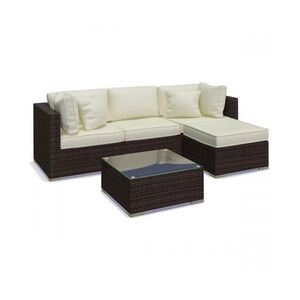Imagine Set mobilier gradina Nilamito V Maro/Ocru