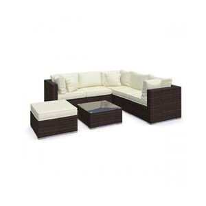 Imagine Set mobilier gradina Nilamito IX Maro/ Ocru