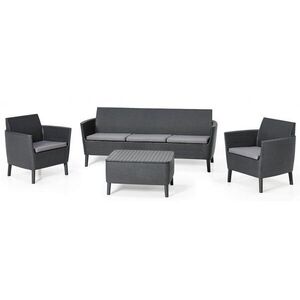 Imagine Set Mobilier Gradina Salemo III Grafit/Gri Rece