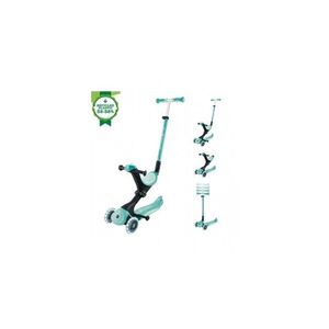 Imagine Trotineta globber go up deluxe ecologic 3 in 1, ghidon si scaun ajustabile pe inaltime, roti cu lumini, culoare verde