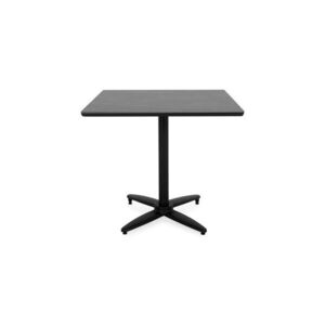 Imagine Masa dining pentru gradina, pliabila, CLEO, 80x80 cm, negru gri, blat HPL, structura aluminiu