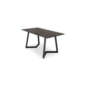 Imagine Masa dining pentru gradina, dreptunghiulara, COMANO, 150x80 cm, gri, blat HPL, structura aluminiu