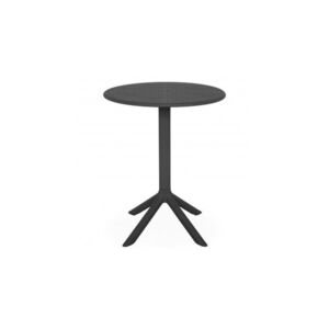 Imagine Masa cafea pentru gradina, rotunda, CIRCLE, diametru 60 cm, antracit, din polipropilena