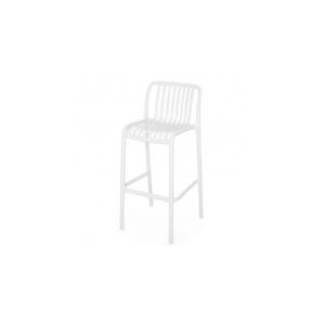Imagine Scaun bar exterior ALPINE alb din polipropilena lungime 51 latime 49.3 inaltime 102 alb