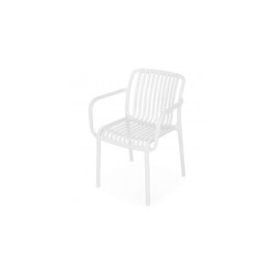 Imagine Scaun dining exterior ALPINE alb din polipropilena