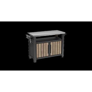 Imagine Masa cu spatiu depozitare si blat de lucru pentru gratar Unity XL Storage Keter Ashwood KT263919