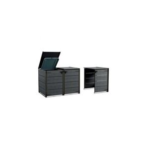 Imagine Element suplimentar pentru dulap depozitare pubele de gunoi, Keter HIDE AWAY, Gri, 240 L
