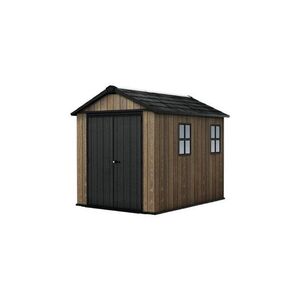 Imagine Magazie gradina cu podea Keter Apex 7.5x9, 6.6mp, finisaj Nuc KT263957