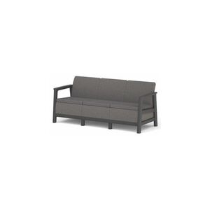 Imagine Canapea gradina Keter Scandi Linea 3 locuri, gri montan grafit