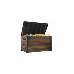 Imagine Lada depozitare gradina Keter Signature Deco 870 L, plastic Decocoat, walnut