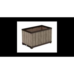 Imagine Jardiniera dreptunghiulara Keter Deco, ashwood, aspect lemn