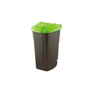 Imagine Pubela deseuri cu roti 110 L, capac verde
