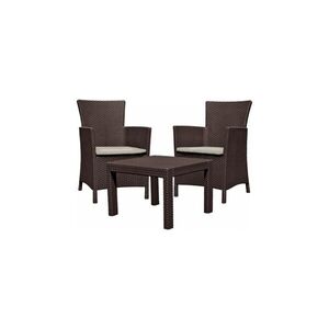 Imagine Set mobilier balcon Keter Rosario Balcony, scaune cu masa, maro gri taupe