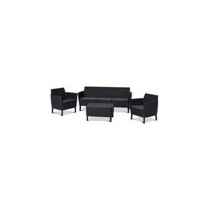 Imagine Set mobilier de gradina, terasa Keter, Salemo, Grafit Gri Rece