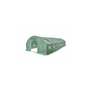 Imagine Solar gradina 8 x 4 x 2 m, otel galvanizat, folie armata UV, 32 mp, verde
