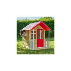 Imagine Casuta de gradina TP TOYS, Poppy Cottage, lemn, rosu/maro/alb