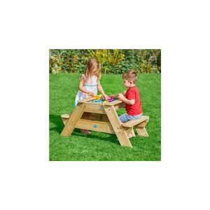 Imagine Masa de picnic pentru copii, TP Toys, lemn, loc pentru nisip apa, 102x62x50cm