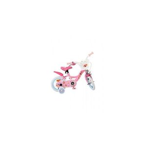 Imagine Bicicleta e-l disney princess 12 inch, frana de mana roata fata, scaun si ghidon reglabil, cosulet pe ghidon, roti gonflabile