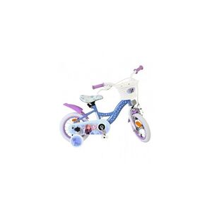 Imagine Bicicleta e-l disney frozen 12 inch, frana de mana pe roata fata, scaun si ghidon reglabil, spite metalice, roti gonflabile, c