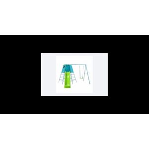 Imagine TP Explorer set blue with metal climbing frame, swing and slide