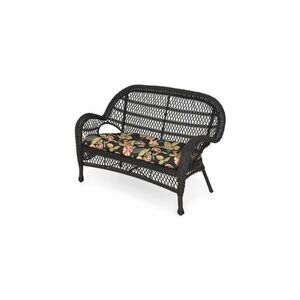 Imagine Canapea gradina SUSAN 2 locuri negru/multicolor 138x73.5x94 cm