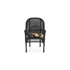 Imagine Scaun suprapozabil pentru gradina SUSAN negru/multicolor 55x58x96 cm
