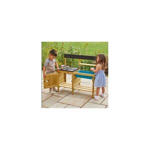 Imagine Children\'s play kitchen, TP Toys, natural wood, 95x37, 5x88cm, set of accessories