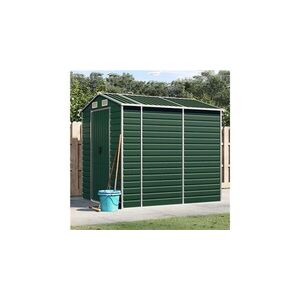 Imagine Sopron de gradina verde, 191x215x198 cm, otel galvanizat