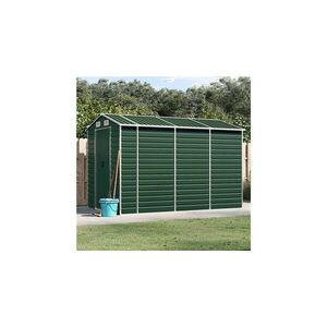 Imagine Sopron de gradina verde, 191x300x198 cm, otel galvanizat