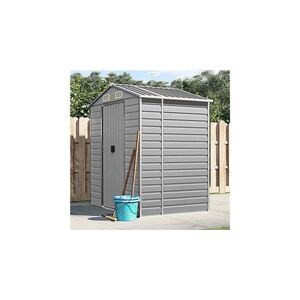 Imagine Sopron de gradina, gri deschis, 191x130x198 cm otel galvanizat