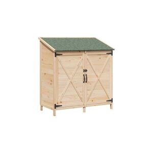 Imagine Magazie de gradina din lemn 106 x 56 x 113, 5 cm lemn de brad solid