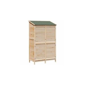 Imagine Magazie de gradina din lemn 106 x 56 x 176, 5 cm lemn de brad solid