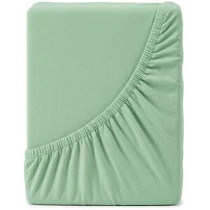 Imagine Cearșaf de pat jersey 4Home DELUXE, verde, 200–220 x 200 cm, verde deschis, 200–220 x 200 cm