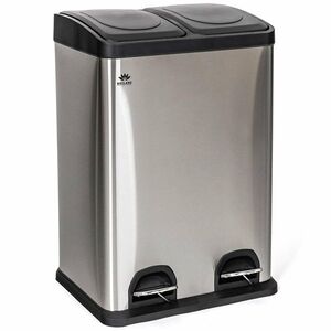 Imagine Coș sortare deșeuri Brilanz Savery, 2 x 20 l, inox, 40 l