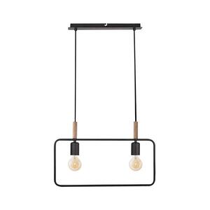 Imagine Lustră pe cablu FRAME 2xE27/60W/230V negru