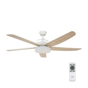 Imagine lator LED dimabil Lucci air 213176 LOUISVILLE 1xGX53/18W/230V lemn/alb + telecomandă