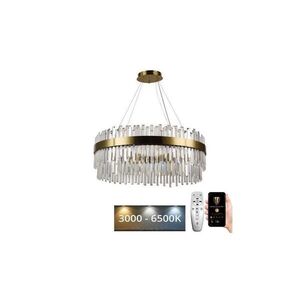 Imagine Lustră LED dimabilă pe cablu LED/110W/230V 3000-6500K auriu + telecomandă