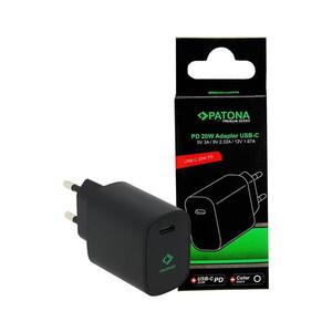 Imagine Adaptor de încărcare USB-C Power delivery 20W/230V negru PATONA
