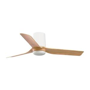 Imagine lator de tavan FARO 33833 MINI PUNT TUB S maro/alb d. 90 cm + telecomandă