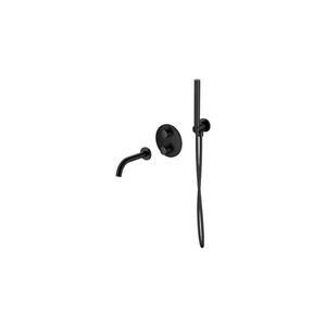 Imagine Set de cadă cu baterie termostatică ascunsă Cersanit S952-041 ZEN negru