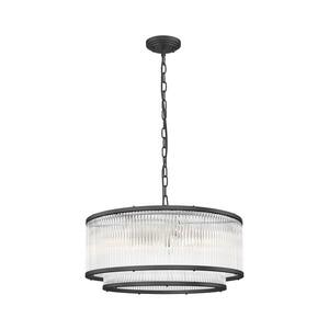 Imagine Lustră pe lanț Zuma Line P0528-06H-P7AC SERGIO 6xE14/60W/230V negru