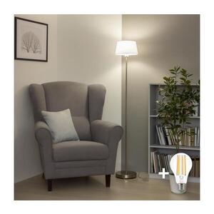 Imagine BRILAGI - Lampadar LED CERIA, 1x E27/40W/230V, Ø 25 cm, alb/crom mat