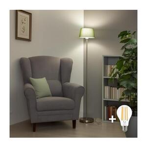 Imagine BRILAGI - Lampadar LED CERIA, 1xE27/40W/230V, Ø 25 cm, verde/crom mat