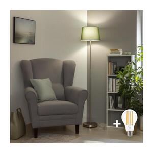 Imagine BRILAGI - Lampadar LED CERIA 1xE27/40W/230V, diam. 30 cm, verde/crom mat