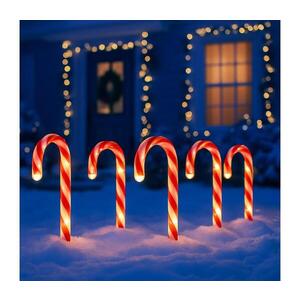 Imagine Set 5x decorațiuni LED de exterior pentru Crăciun LED/2W/230V IP44 roșii