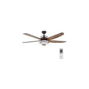 Imagine lator LED de tavan Lucci Air 213175 LOUISVILLE 1xGX53/58W/230V maro + telecomandă
