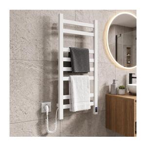 Imagine Încălzitor electric pentru prosoape AVANGARD cu termostat, 105 W, 80 x 36 cm, alb, montare pe stânga
